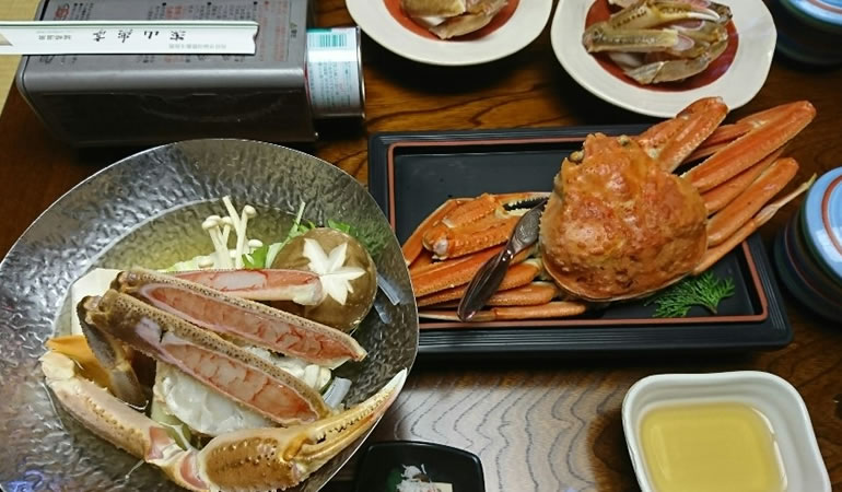 城崎温泉　カニ