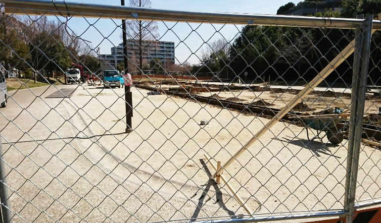 ワクチン接種会場の建設