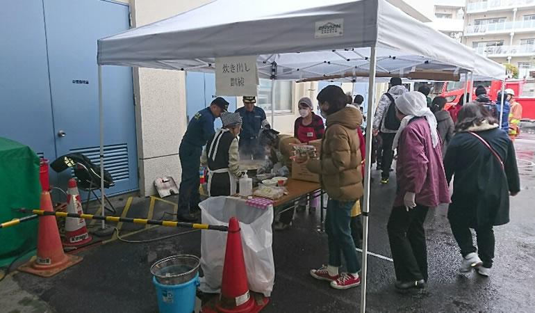 炊き出し訓練