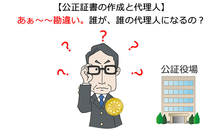 代理人による公正証書の作成　あぁ～勘違い。。。