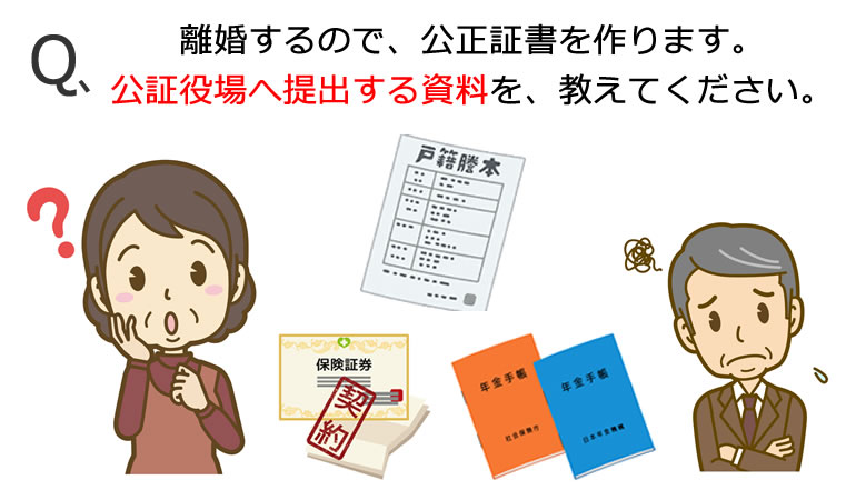 公正証書の確認資料
