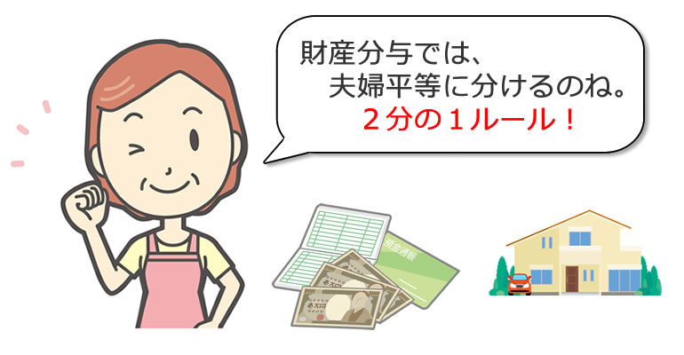 財産分与・・・2分の1ルール