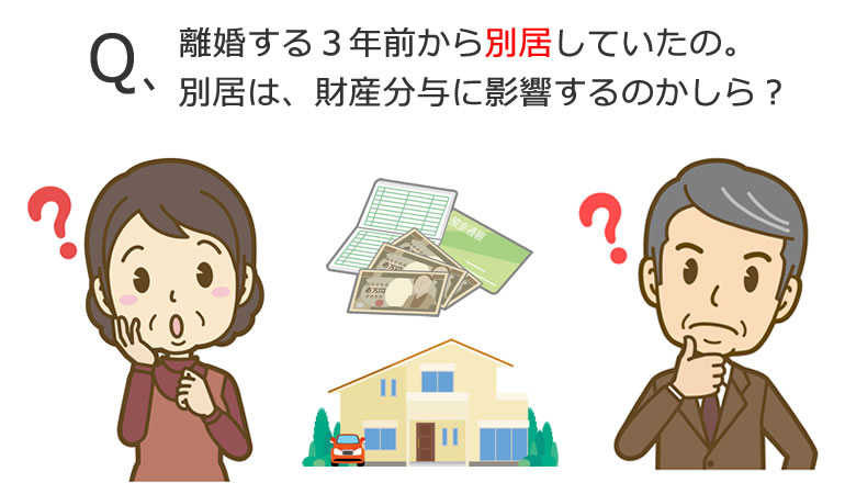 財産分与と別居